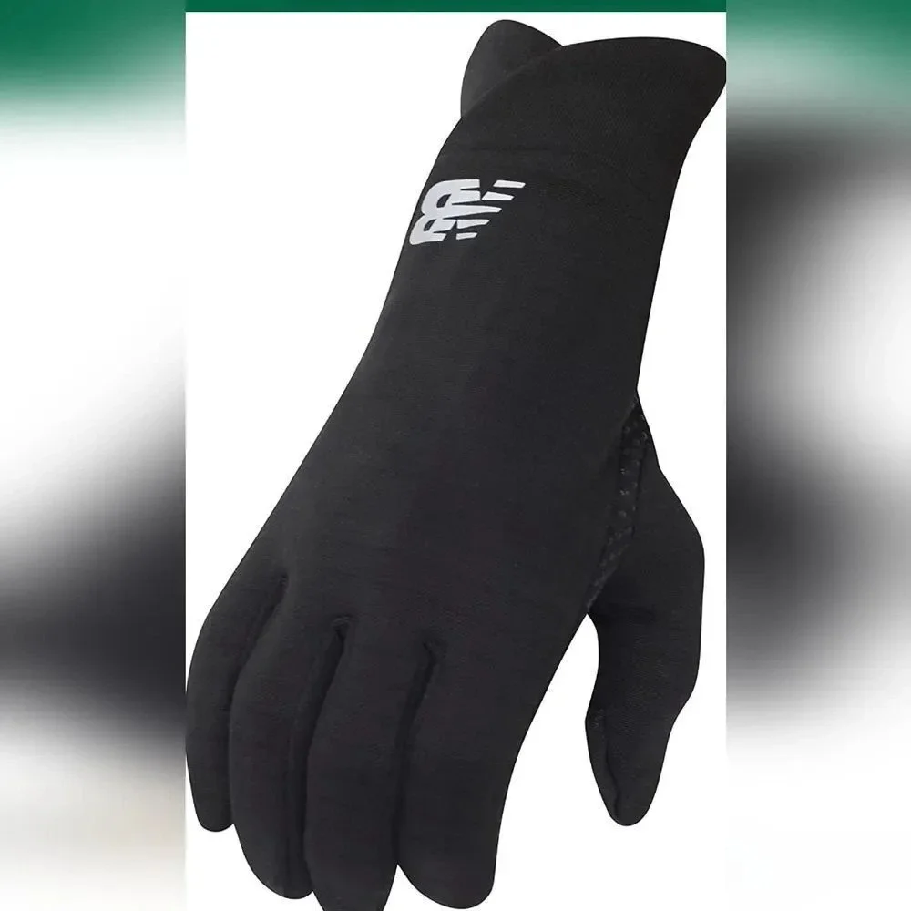 New Balance Women's Black Cold Weather Grid Performance Gloves
